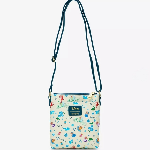 Loungefly Disney Cinderella Animal Friends Allover Print Crossbody Bag - Picture 6 of 6